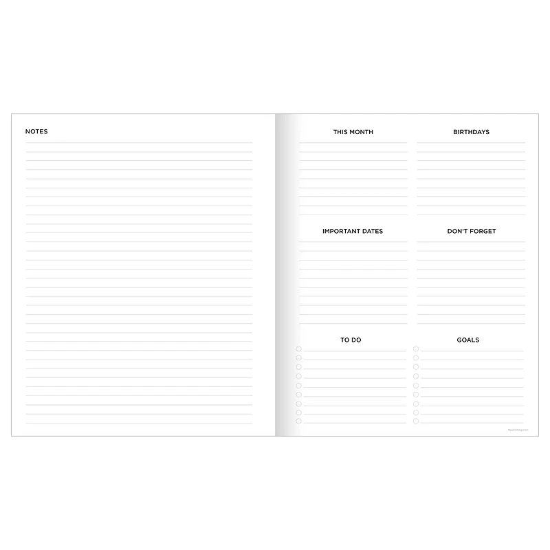 TF Publishing 2024-2025 Large Spiral Print Monthly Planner