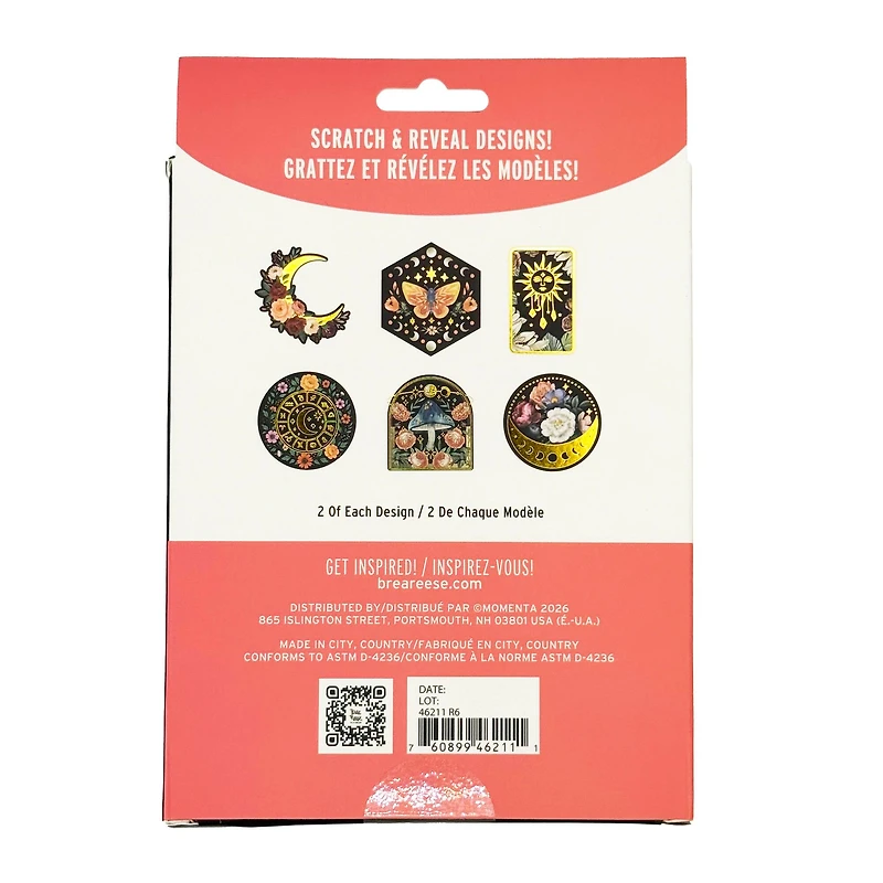 Brea Reese™ Celestial Scratch Art Stickers