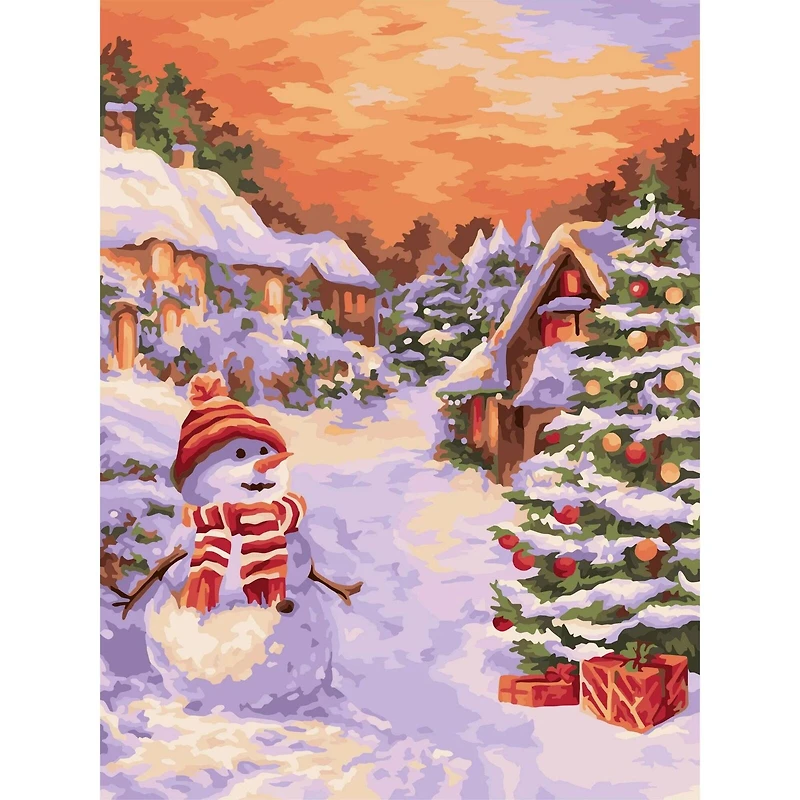 Crafting Spark Christmas Village Painting by Numbers Kit