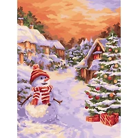 Crafting Spark Christmas Village Painting by Numbers Kit