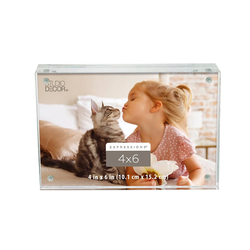 Expressions™ Clear Acrylic Block Frame by Studio Décor