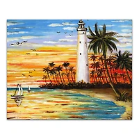 Lighthouse View 20" x 16" Canvas Wall Art