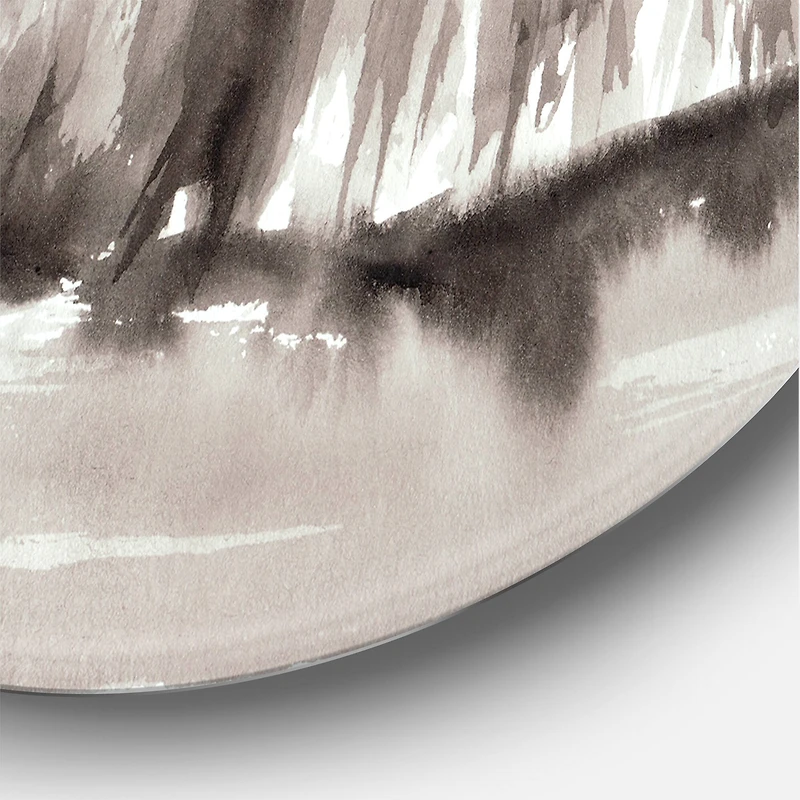 Designart - Monochrome Cliffs By The Lake