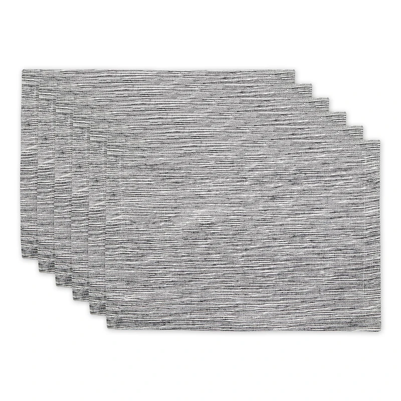 DII® Tonal Recycled Cotton Slubby Rib Placemats
