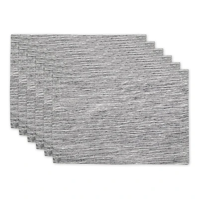 DII® Tonal Recycled Cotton Slubby Rib Placemats