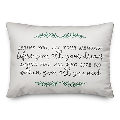 20" x 14" Memories Dreams Love Indoor/Outdoor Pillow