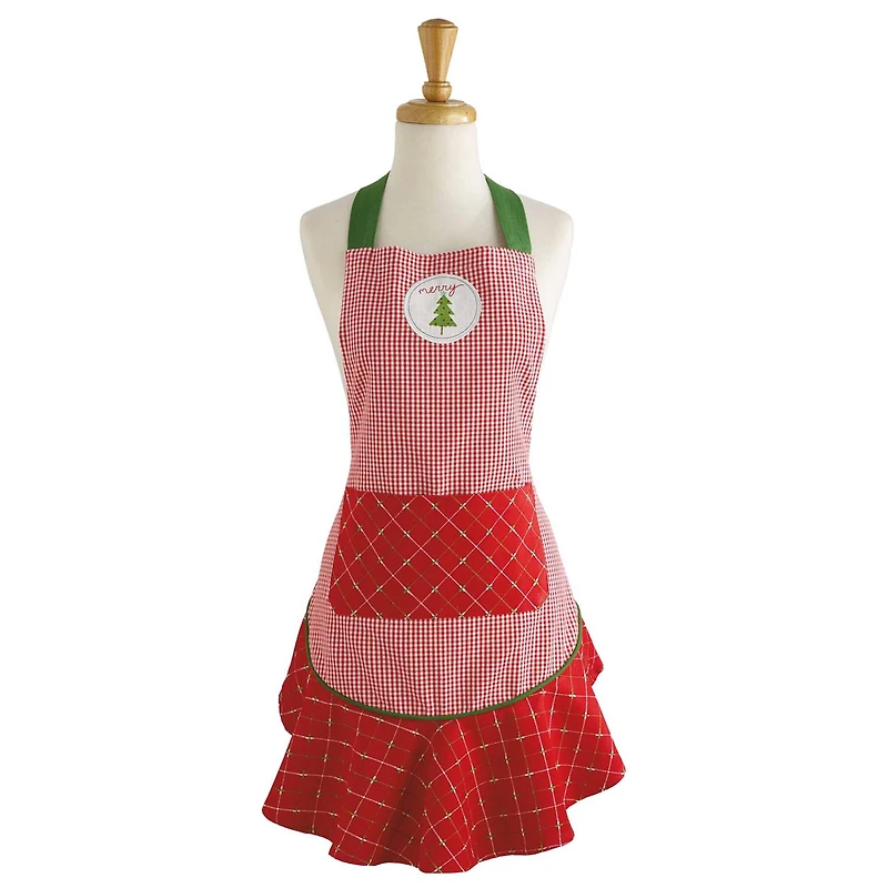 DII® Merry Christmas Ruffle Apron