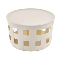 Ezy Storage Aura 5.2qt. Round Lidded Basket