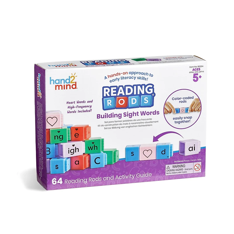 hand2mind Reading Rods® Building Sight Words Set