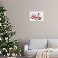 Stupell Industries Make It Merry Bold Christmas Stripes Wall Plaque Art