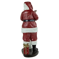 14" Santa Claus with Naughty or Nice List Christmas Figure