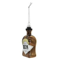 4.5" Rum Bottle Glass Ornament by Ashland®