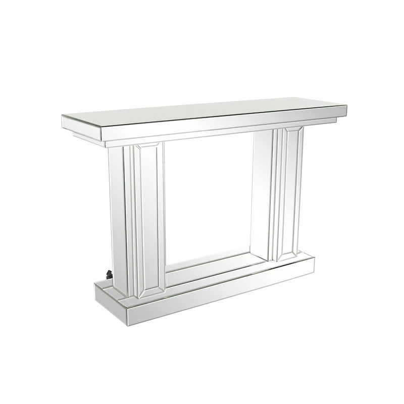 Silver Glam Wood Console Table, 32" x 48"