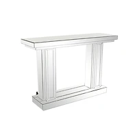 Silver Glam Wood Console Table, 32" x 48"