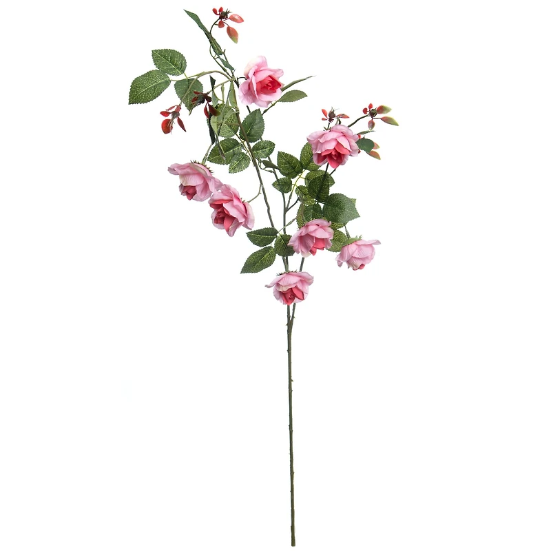 34.5" Fuchsia Rose Branch Stem by Ashland®