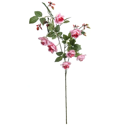 34.5" Fuchsia Rose Branch Stem by Ashland®