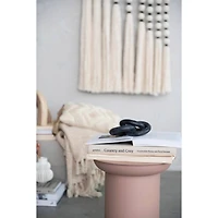 Hello Honey® 9.5" Black Marble Circle Chain Décor