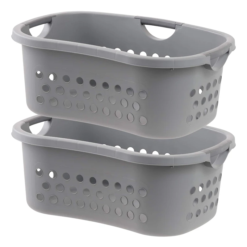 IRIS® 53qt. Gray Hip Hamper Laundry Baskets, 2ct.