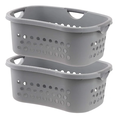 IRIS® 53qt. Gray Hip Hamper Laundry Baskets, 2ct.