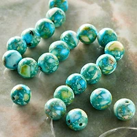 Reconstituted Stone Round Beads, 8mm by Bead Landing™