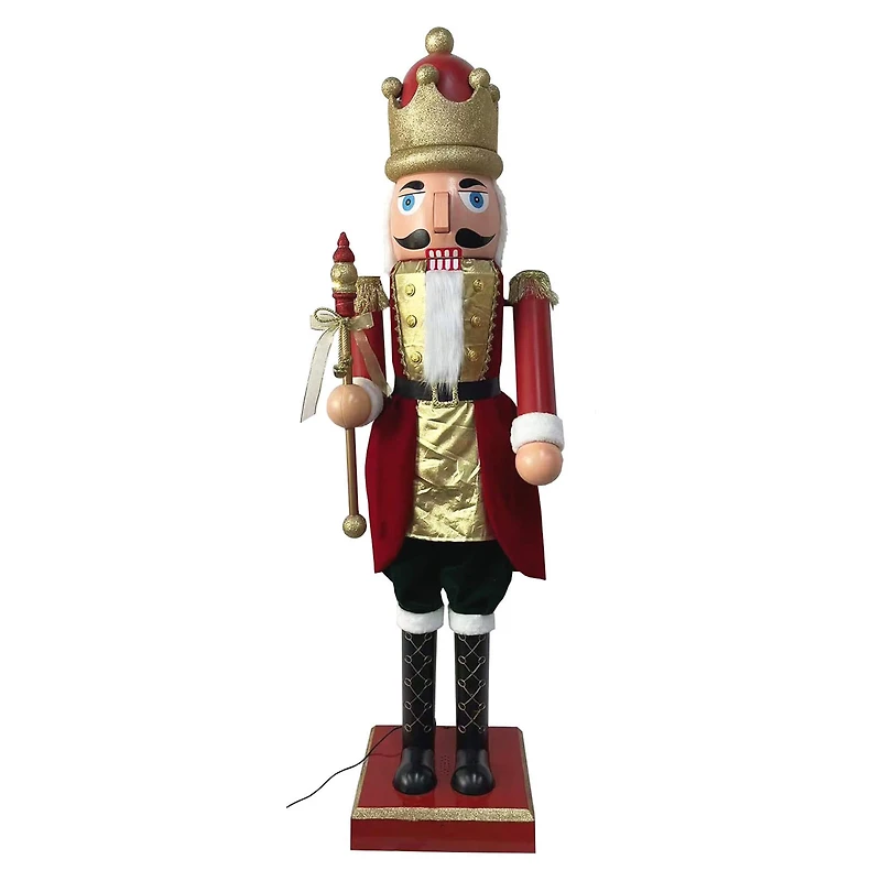 Santa's Workshop 63" Animated King Nutcracker