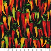 Fabric Traditions Hot Peppers Cotton Fabric