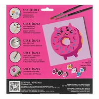 VIVID by Brea Reese® Cat Donut Acrylic Paint-by-Number Kit