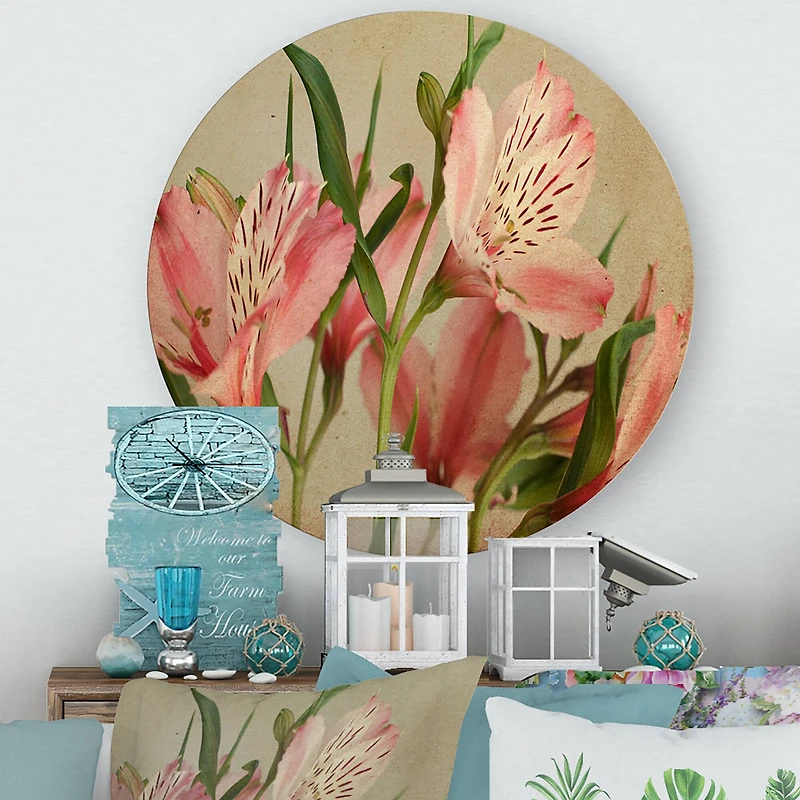Designart - Retro Alstroemeria Flower