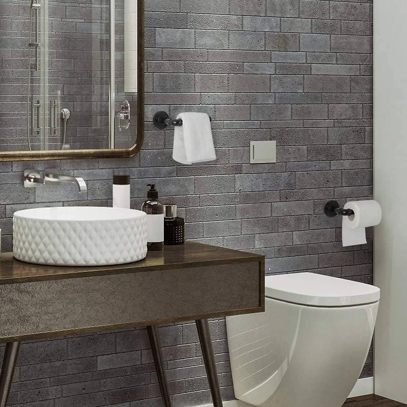 Wall-Mounted Industrial Pipe Toilet Paper Holder