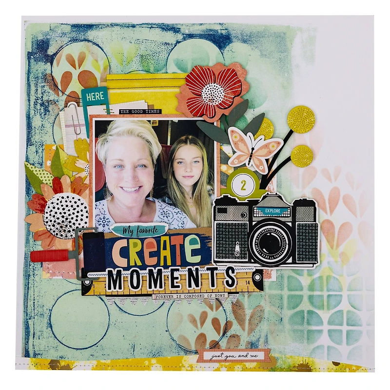 Vicki Boutin Print Shop Painted Backgrounds Mixed Media Paper Pad, 12" x 12"