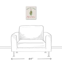 Meet Under Mistletoe 11x14 Canvas Wall Art