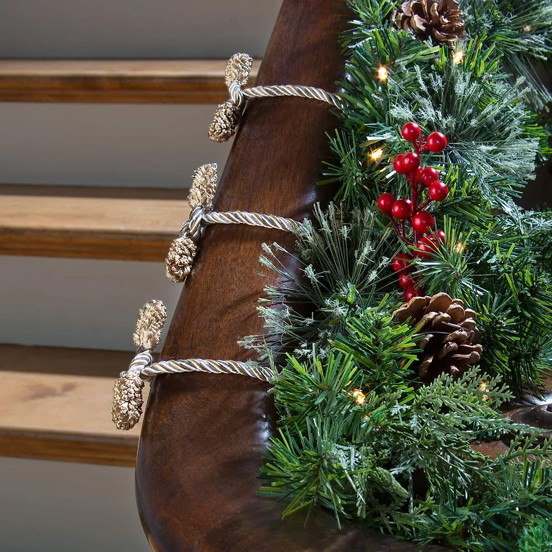 Haute Decor 16" Gold, Silver & White Decorative Twist Ties, 6ct.