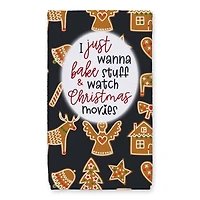 Xmas Movies And Baking Cookie Tea Towels - Set of 2