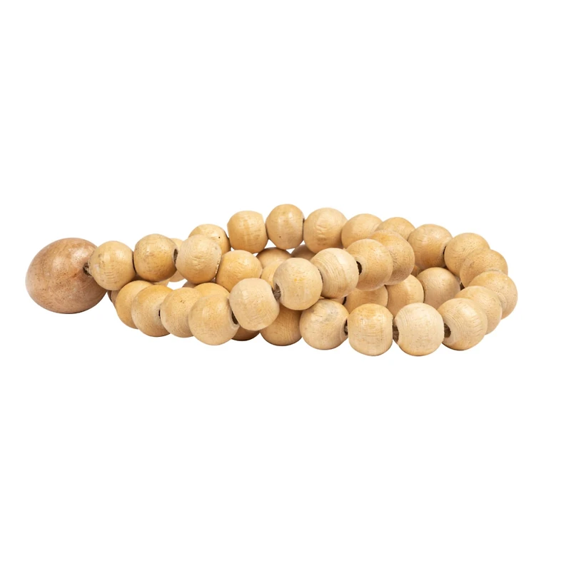 Hello Honey® Wood Bead Strand with Decorative Wood Bead Drop