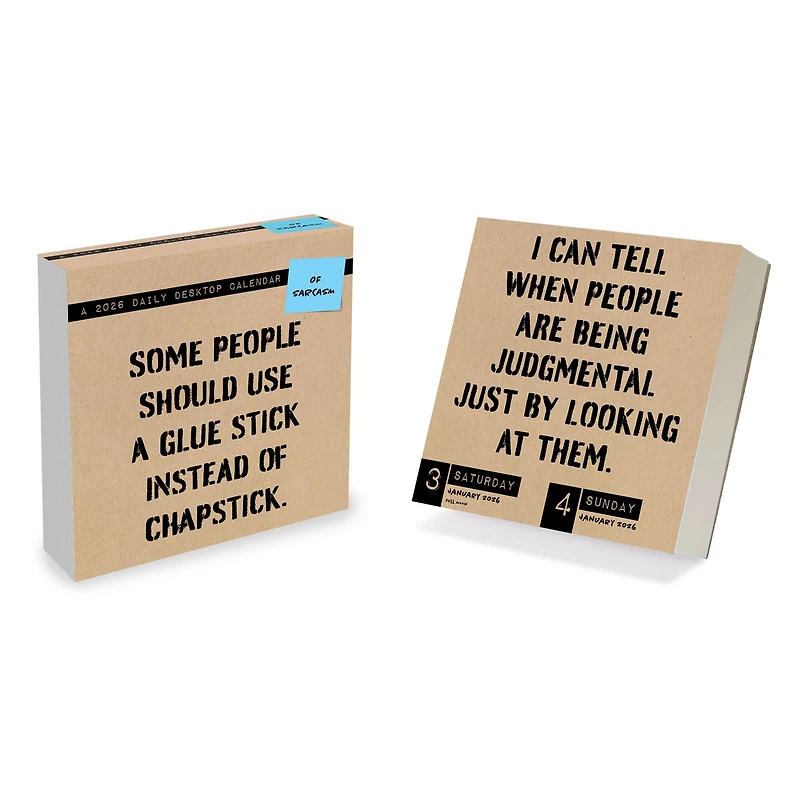 2026 Anti Affirmations/Daily Sarcasm Daily Desktop Calendar