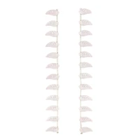 Pink Glass Leaf Beads, 18mm by Bead Landing™