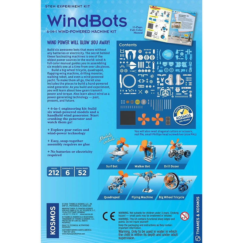 Thames & Kosmos WindBots: 6-in-1 Wind-Powered Machine Kit