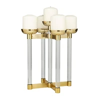 The Novogratz 14" Gold Contemporary Candleholder