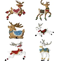 Bucilla® Festive Reindeer Felt Ornaments Applique Kit Set