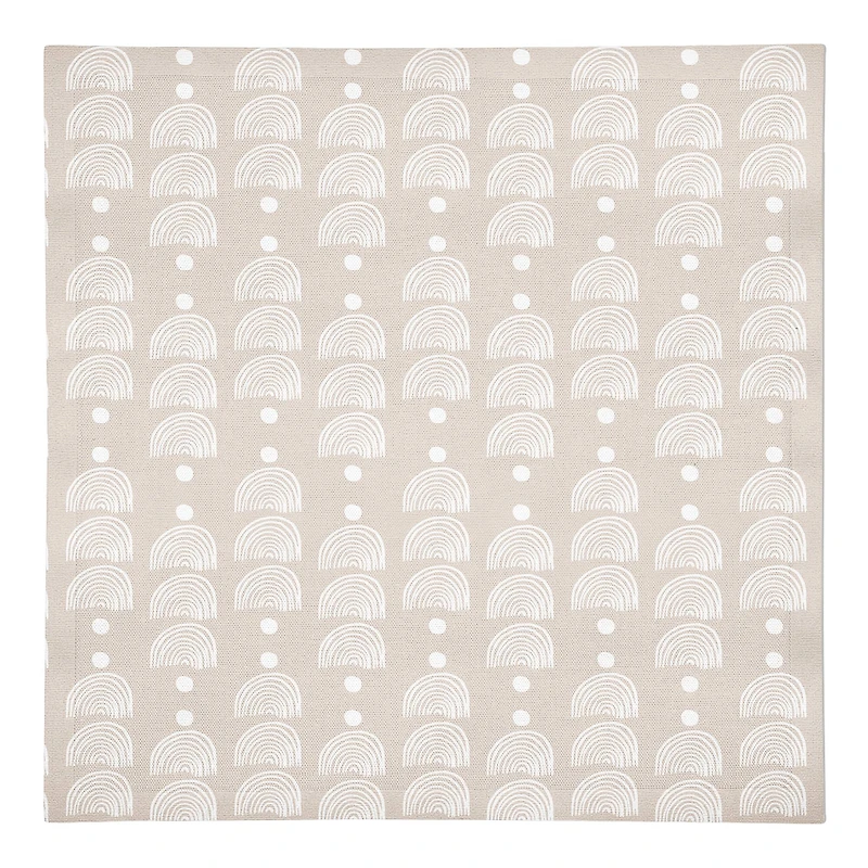 Half Circle Line Pattern 10" x 10" Cotton Twill Napkin