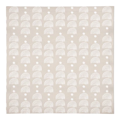Half Circle Line Pattern 10" x 10" Cotton Twill Napkin