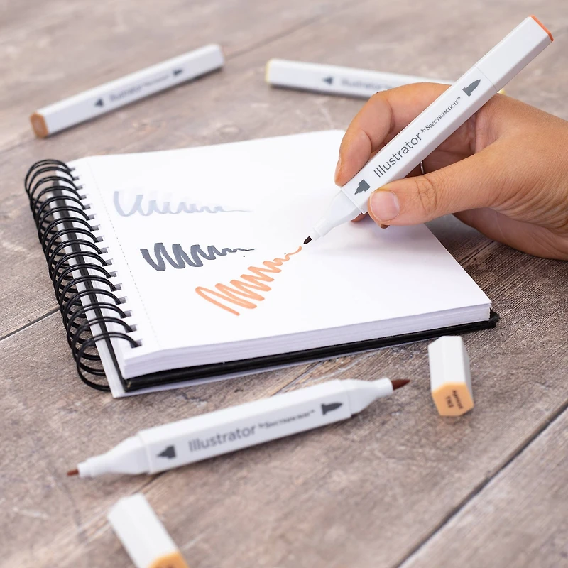 Spectrum Noir™ Illustrator Natural Dual-Tip Brush Markers