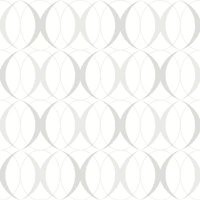 NuWallpaper Circulate Light Silver Peel & Stick Wallpaper
