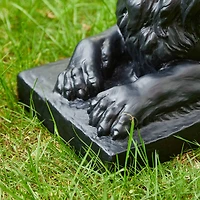 Glitzhome® 22" Lying Guardian Lion Statue