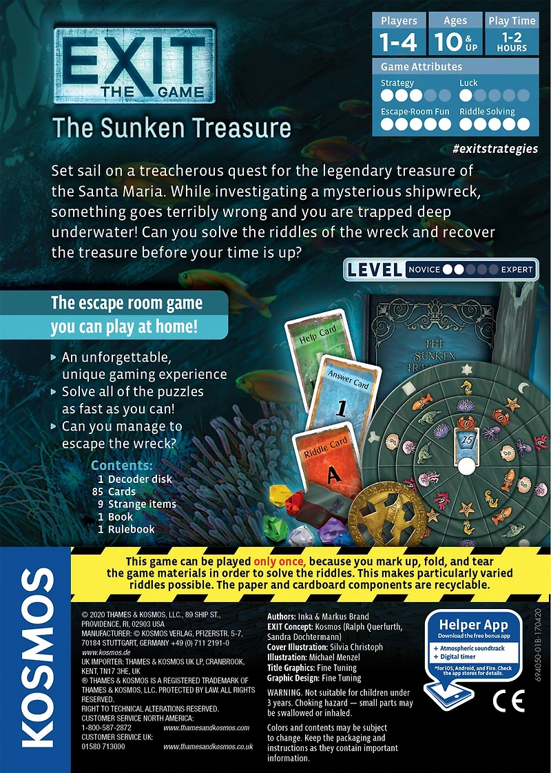 Thames & Kosmos EXIT: The Sunken Treasure Game
