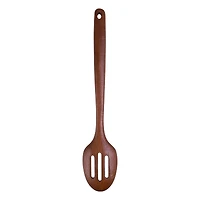 13" Acacia Wood Slotted Spoon by Makery™