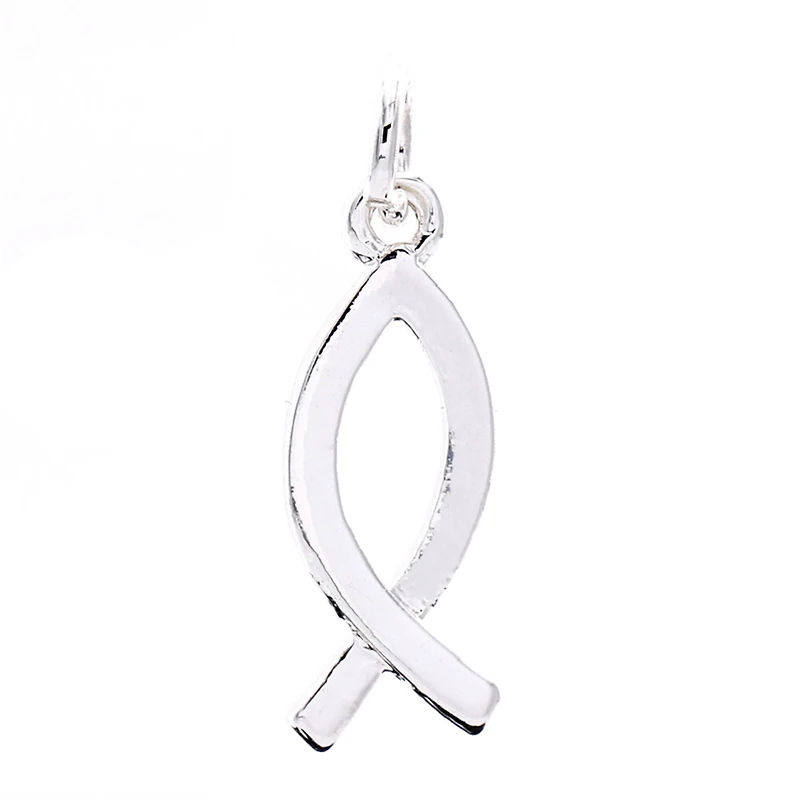 Charmalong™ Silver Plated Fish Charm by Bead Landing™