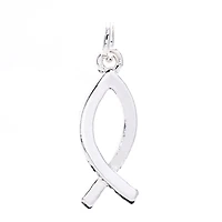 Charmalong™ Silver Plated Fish Charm by Bead Landing™