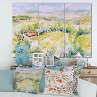 Designart - Blossoming Green Fields In Countryside