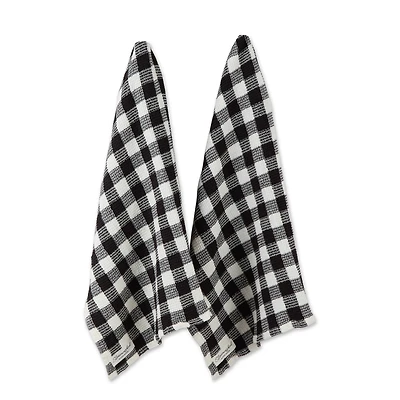 DII® Checker Washed Waffle Dish Towels